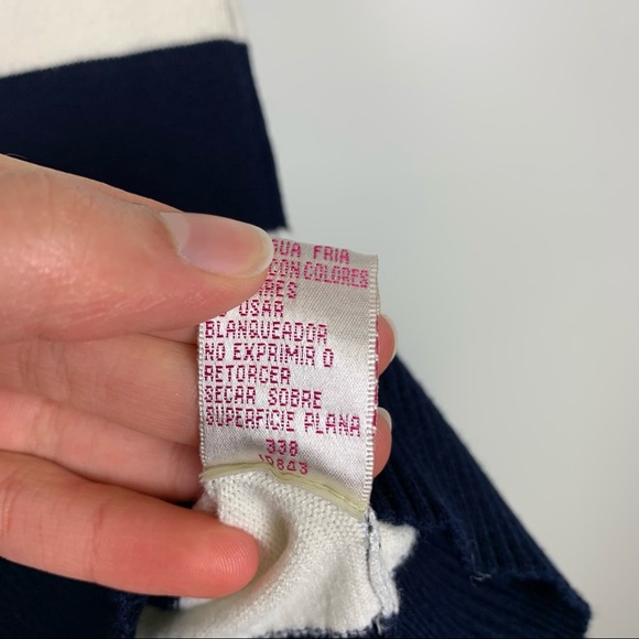 Derek Heart Scoop Neck Cap Sleeve Stripe Knit Top - Picture 11 of 12